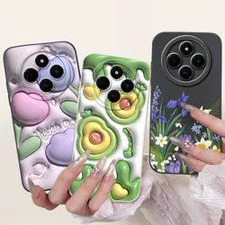 Funda Silicona Xiaomi Redmi 14C – Diseño Flor Caramelo Antigolpes