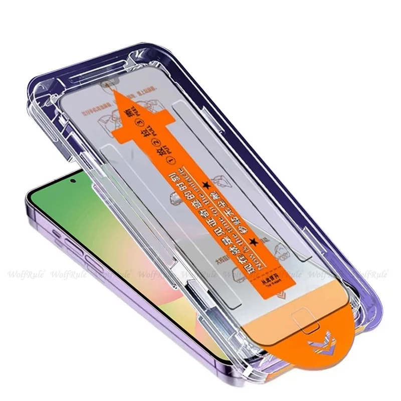 4/3/2/1 Uds para Samsung A56 vidrio Samsung Galaxy A56 vidrio templado 9H HD cubierta completa pegamento sin polvo Protector de pantalla Samsung A56 - imagen 3