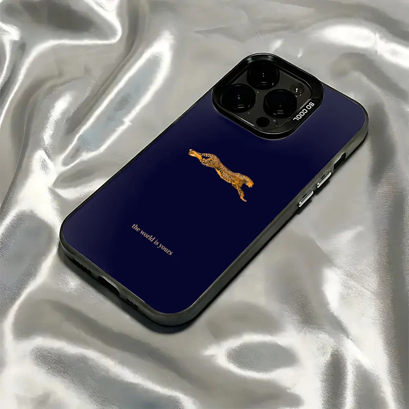 Funda de teléfono con diseño de leopardo para Samsung Galaxy S25 Ultra S24Ultra S23 FE S22 S 25 A56 A55 A16 A15 A35 A36