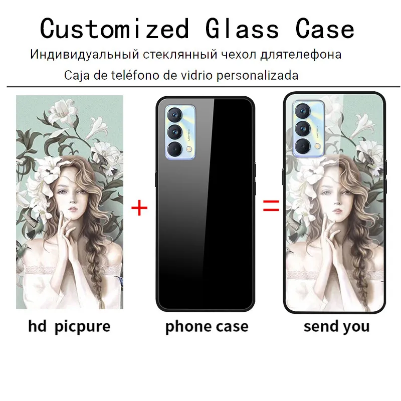 Funda de teléfono de cristal personalizada DIY para Samsung Galaxy A23 A22 A13 M23 S21 S22 Ultra Plus 4G 5G A03 Core A52S cubierta personalizada - imagen 2