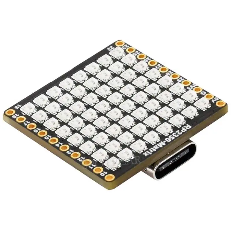 Raspberry Pi Pico 2 RP2350-Matrix Placa de desarrollo 8 × 8 RGB LED Matrix QMI8658 Sensor de 6 ejes RP2040-Matrix - imagen 4