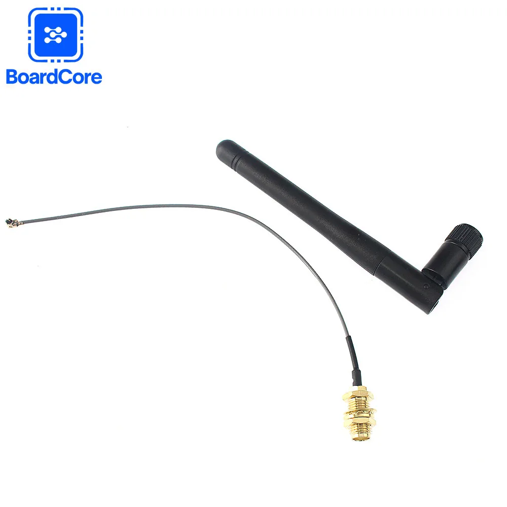 Antena 2,4G Wifi 2,4 GHz RP-SMA enrutador inalámbrico macho + 16cm PCI U.FL IPX a RP SMA Cable flexible macho ESP8266 ESP32 - imagen 2