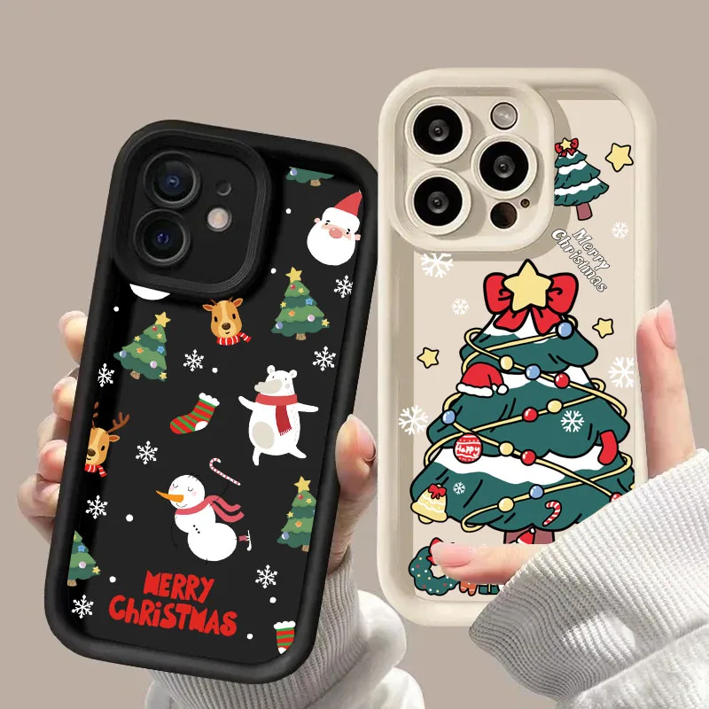 Funda bonita con forma de árbol de Navidad y copo de nieve para Honor 400 200 Pro 90 Magic 7 Lite 6 Pro X9C Smart 5G Huawei Y9S P40 Lite P30 Pro - imagen 4