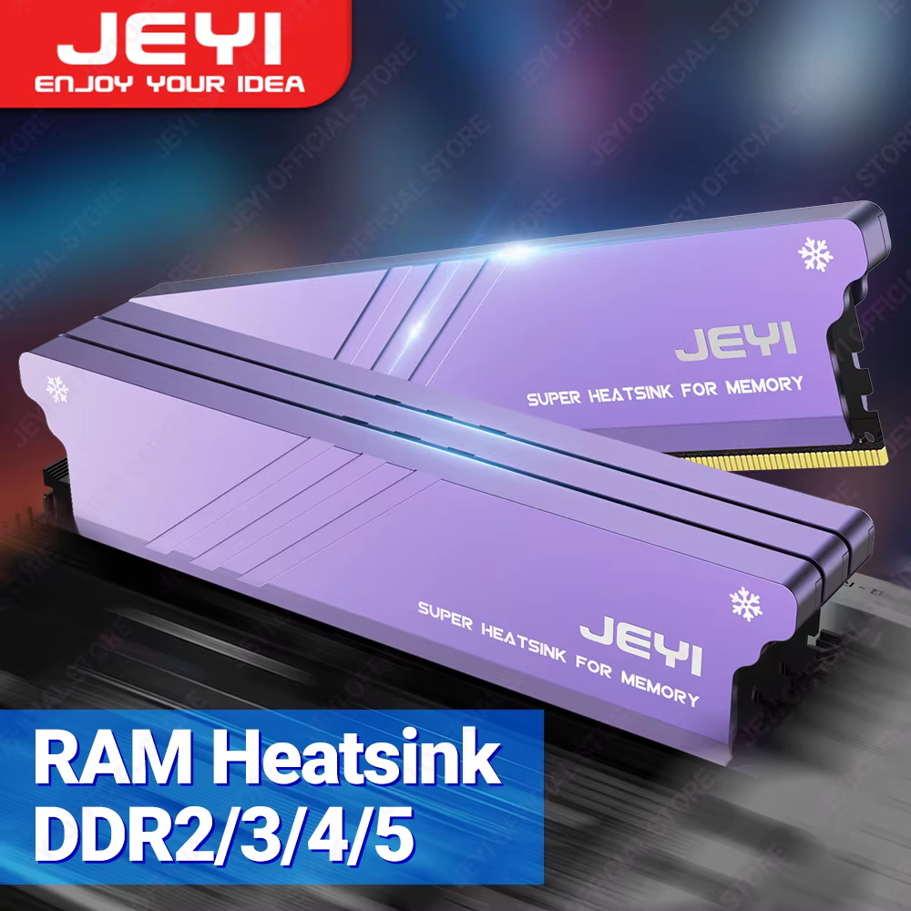 JEYI-disipador de calor de memoria RAM, Enfriador de memoria RAM, disipador de radiación DDR para PC DIY DDR2 DDR3 DDR4