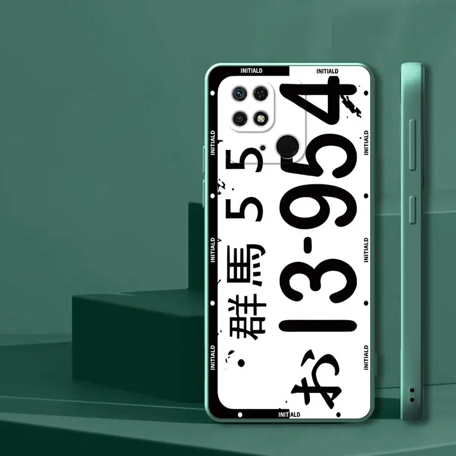 Funda para Xiaomi Redmi K40 14C A2 12C 10 13C A3x K60 9 8 A1 funda suave Anime iniciales D coche - imagen 4