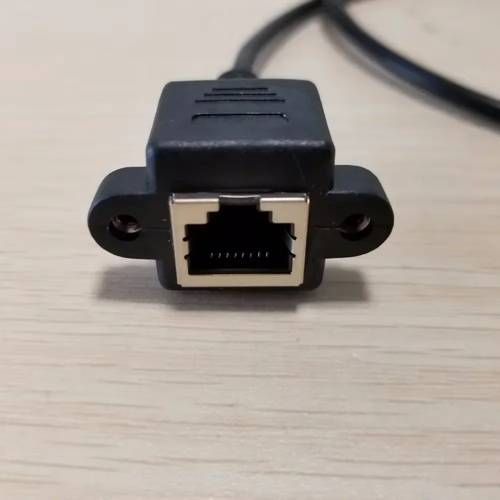 Cable Extensión RJ45 Macho-Hembra 60cm Montaje Panel - imagen 2