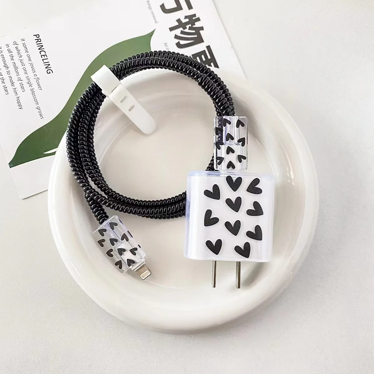 Protector de Cable de carga para iphone, cubierta protectora de cargador de 18W y 20W, funda protectora enrolladora, accesorios para teléfono, organizador de línea de datos - imagen 5