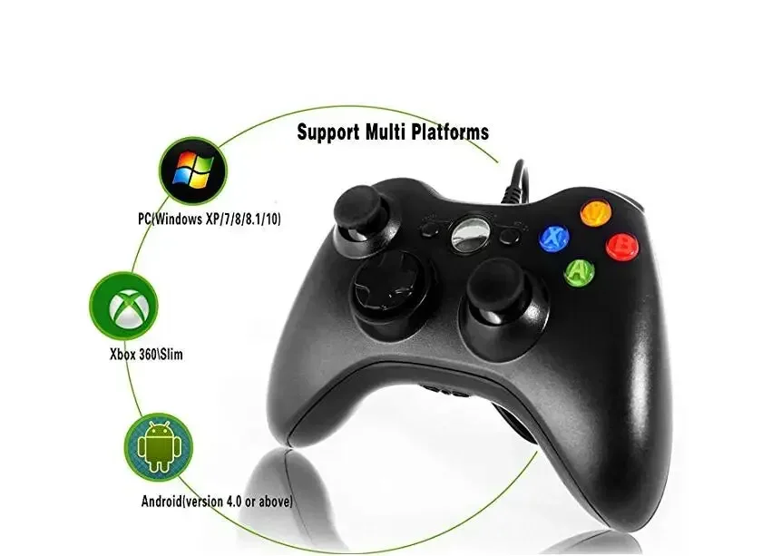 Controlador con cable, Cable USB, Gamepads para consola Microsoft Xboxes 360, Joystick con cable para Xboxes 360, Joypad - imagen 5