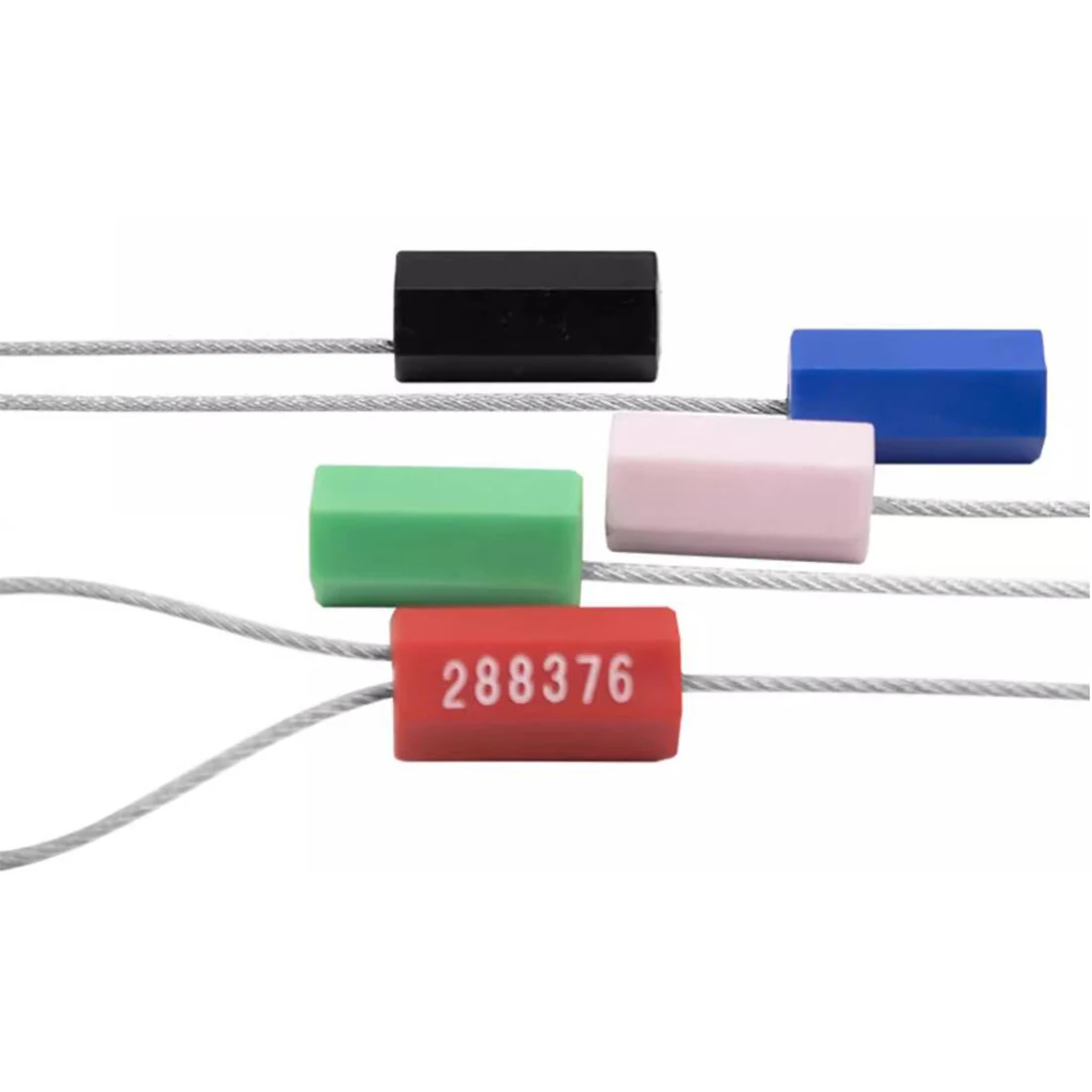 10 Uds. De sellos de alambre de ajuste de acero inoxidable, bridas para cables, bloqueo de contenedor de bloqueo, 30cm/40cm/50cm/60cm/100cm, nuevo, venta al por mayor - imagen 2