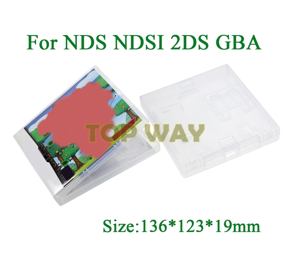 Caja de almacenamiento de tarjetas de juego de plástico NDS PP, caja de almacenamiento transparente para NDSI 2DS GBA, carcasa protectora dura a prueba de golpes, 1 ud. - imagen 5