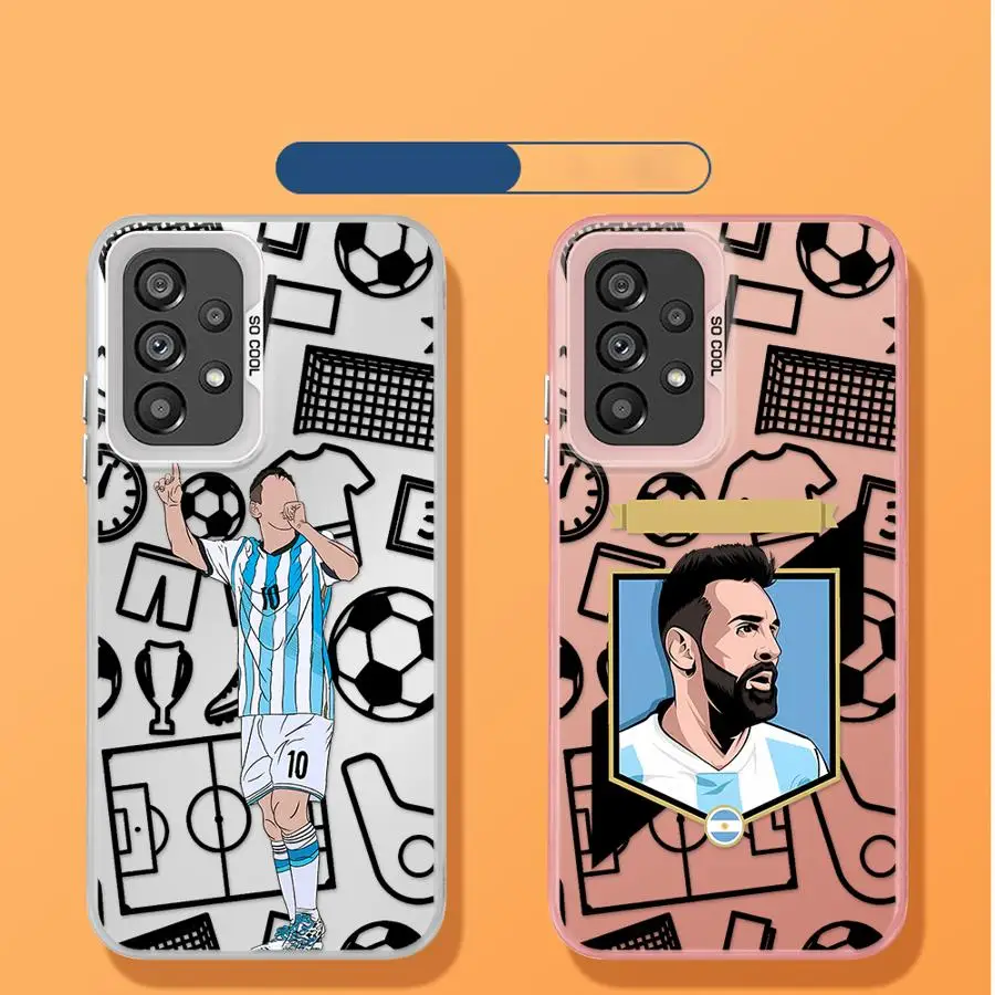 Funda blanda para Samsung Galaxy A55 A73 A53 A71 A52 A72 A26 A36 A51 A56 A35 A54 Cool Football Sports Man - imagen 3