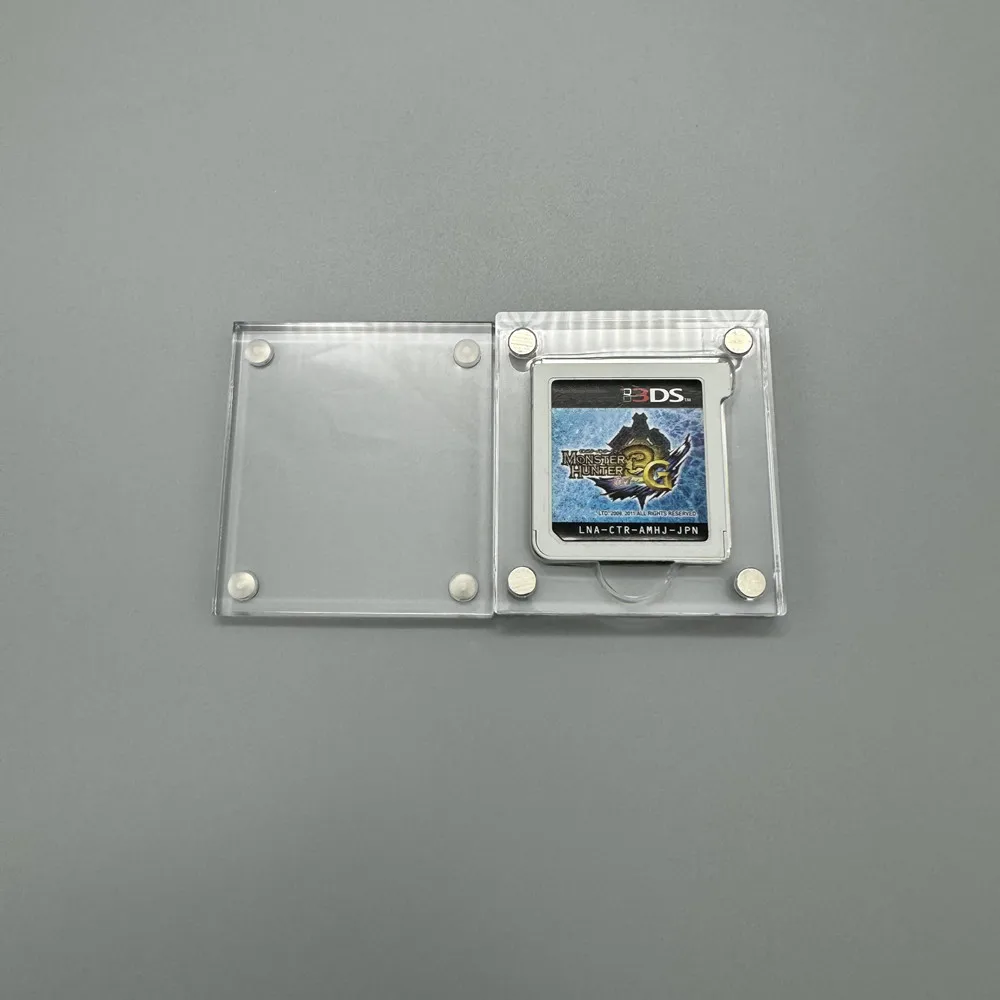 Cubierta de succión magnética acrílica de alta transparencia con un ranura, caja de almacenamiento para juegos, carcasa dura para cartucho para Nintendo 3DS DS - imagen 3