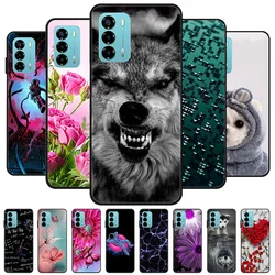 Funda Silicona ZTE Blade V40 Vita – León Lobo Negra Antigolpes