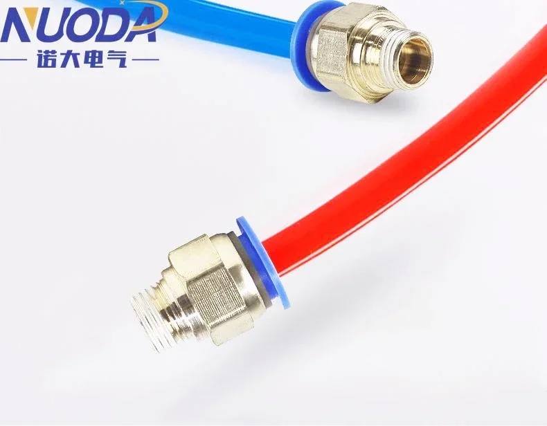 10 Uds conector de aire neumático montaje PC 4mm 6mm 8mm 10mm 12mm rosca 1/4 "1/8" 3/8 1/2 M5 accesorios de manguera conectores rápidos de tubería - imagen 5
