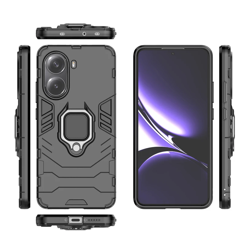 Para Poco X7 Pro funda Xiaomi Poco X7 Pro Capas teléfono respaldo parachoques anillo a prueba de golpes soporte magnético Fundas Poco X7 Pro - imagen 3