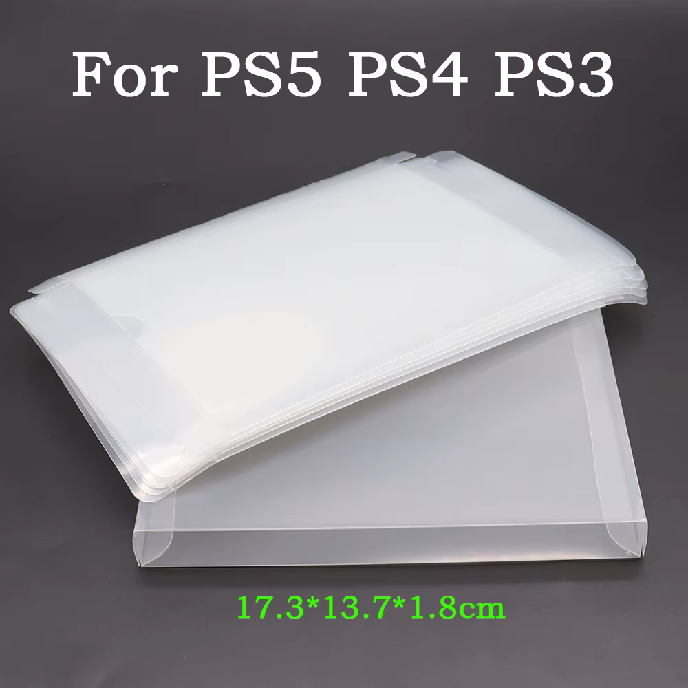 Caja de juegos PET de plástico transparente, 2-10 Uds., para interruptor N64 GB GBA GBC SNES NES, adecuado para PS2, PS3, PS4, PS5, cubierta protectora - imagen 5