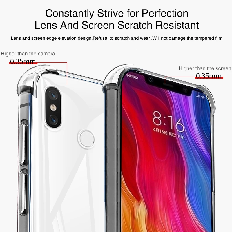 Funda Transparente Xiaomi Mi 8 - Silicona Antigolpes Premium - imagen 4