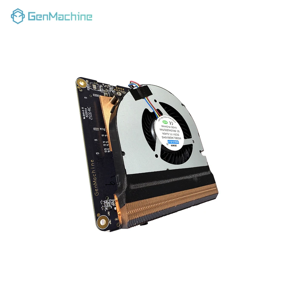 Genmachine placa mae para portátil MINI PC placas base AMD Ryzen ™   7 7730U CPU + kit de placa base Ryzen placa base con ventilador de radiador - imagen 4