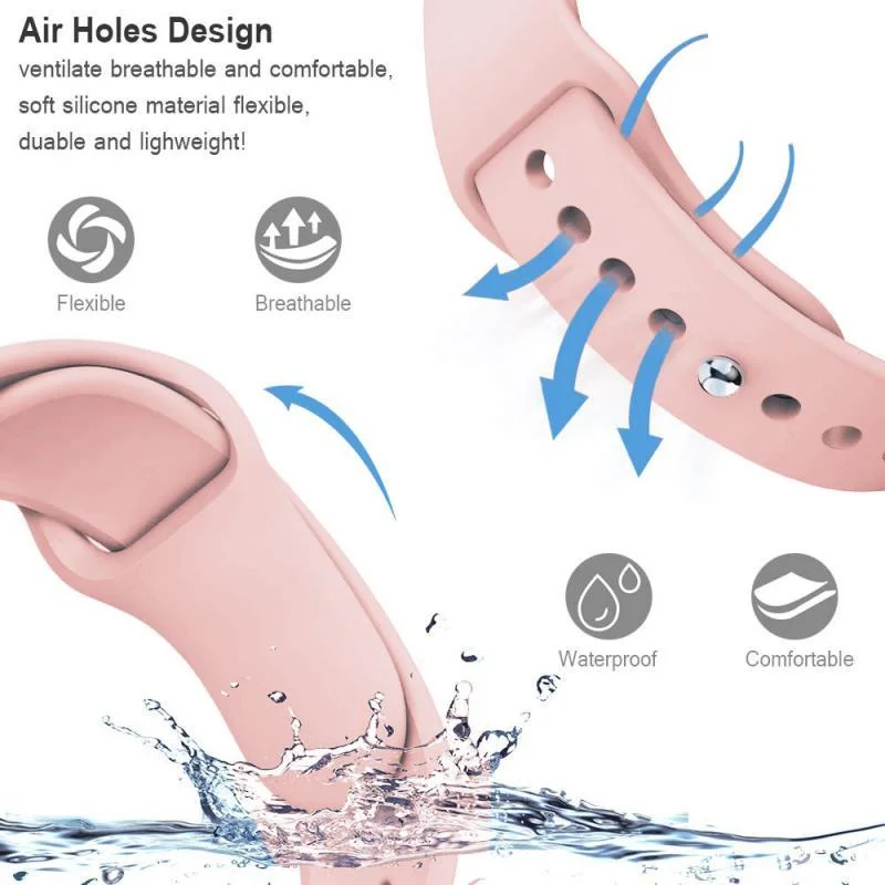 Correa para Zeblaze Vibe 7 Pro 7Lite/Zeblaze Stratos 2 3 22mm, pulsera de silicona deportiva para Zeblaze Beyond 2 3 Pro GTR 2 - imagen 4