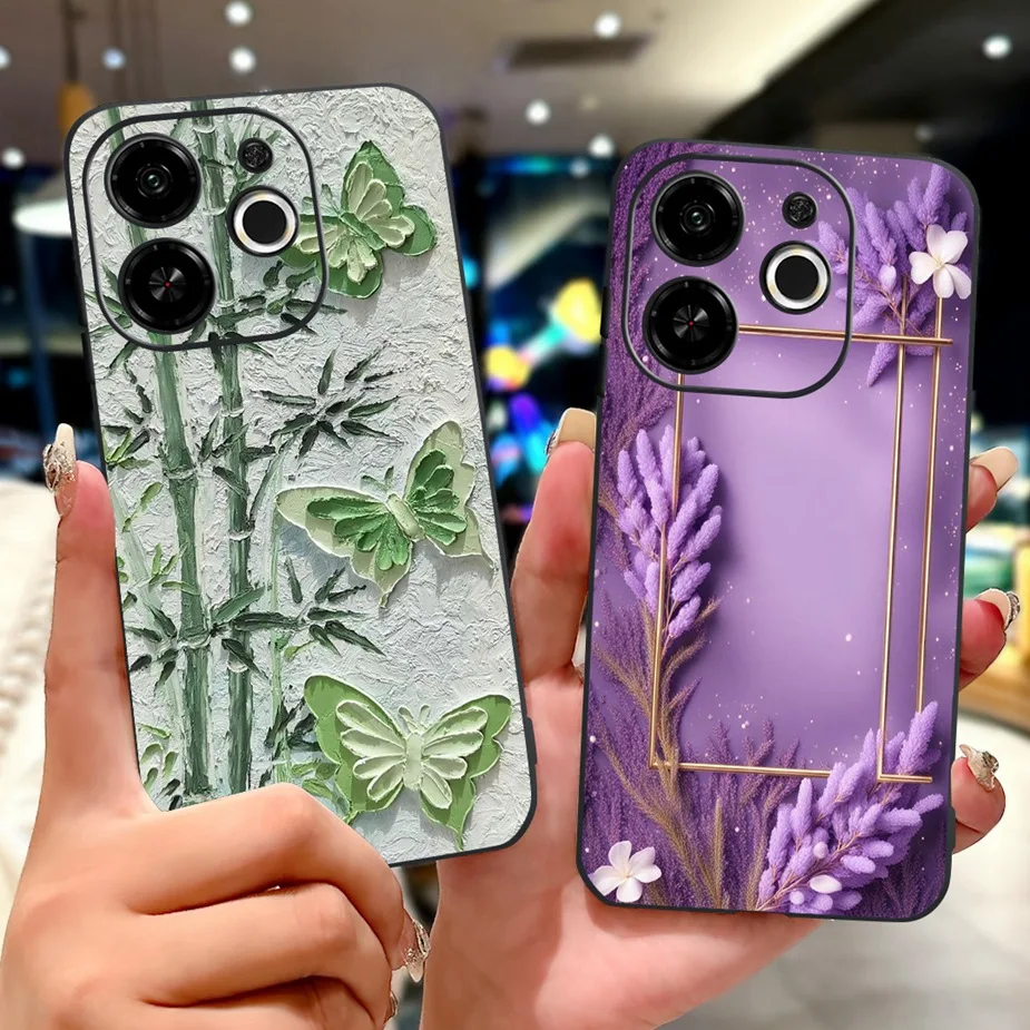 Para Tecno Spark 30C 5G funda KL8H funda pintada de lujo Coque para Tecno Pop 9 KL4 funda de teléfono para Tecno Spark 30 5G KL8 Fundas suaves - imagen 4