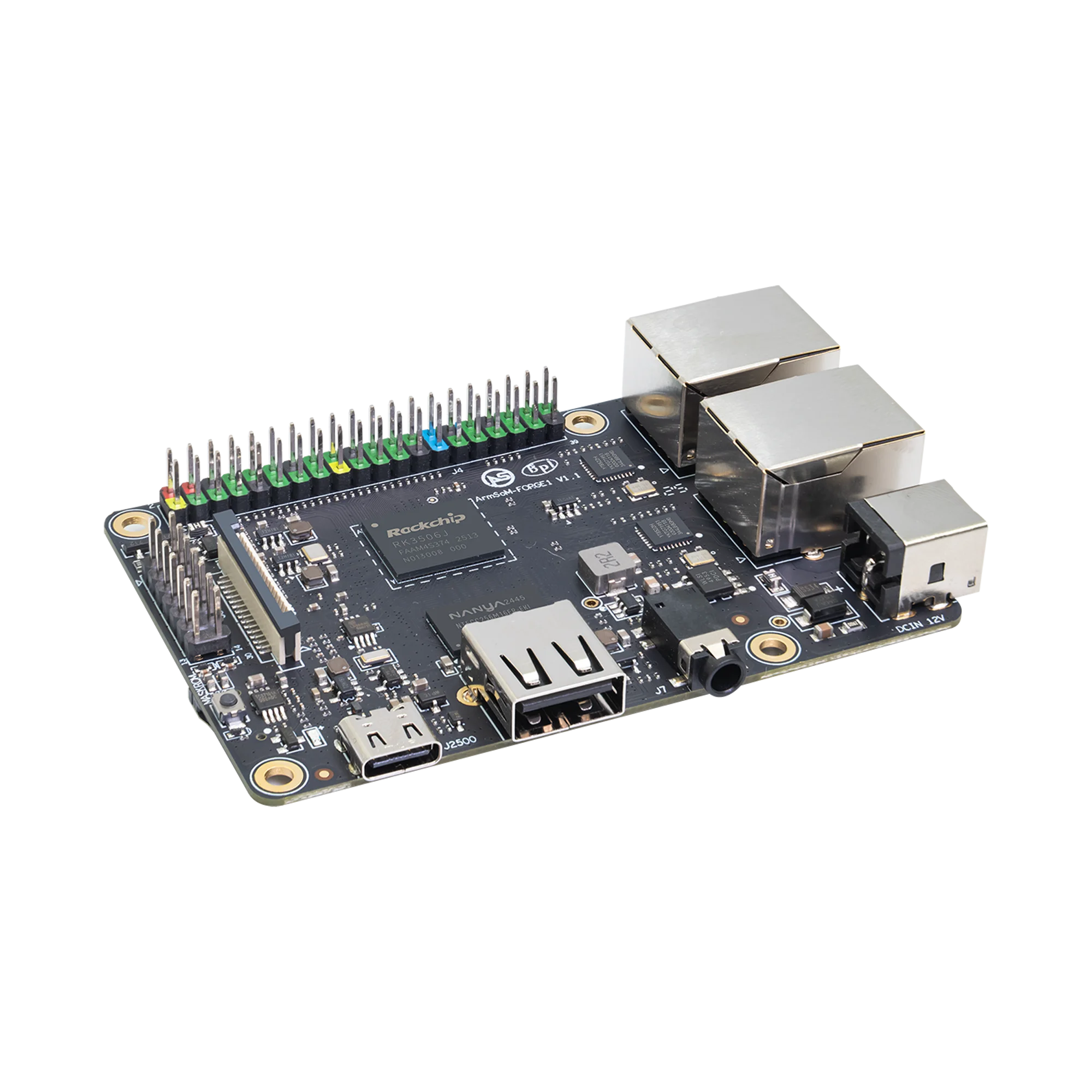 Banana Pi BPI-Forge1 RockChip RK3506J RK3506 Procesador de Cortex-A7 de triple núcleo 512MB DDR3L 512MB NAND Computadora de placa única - imagen 4