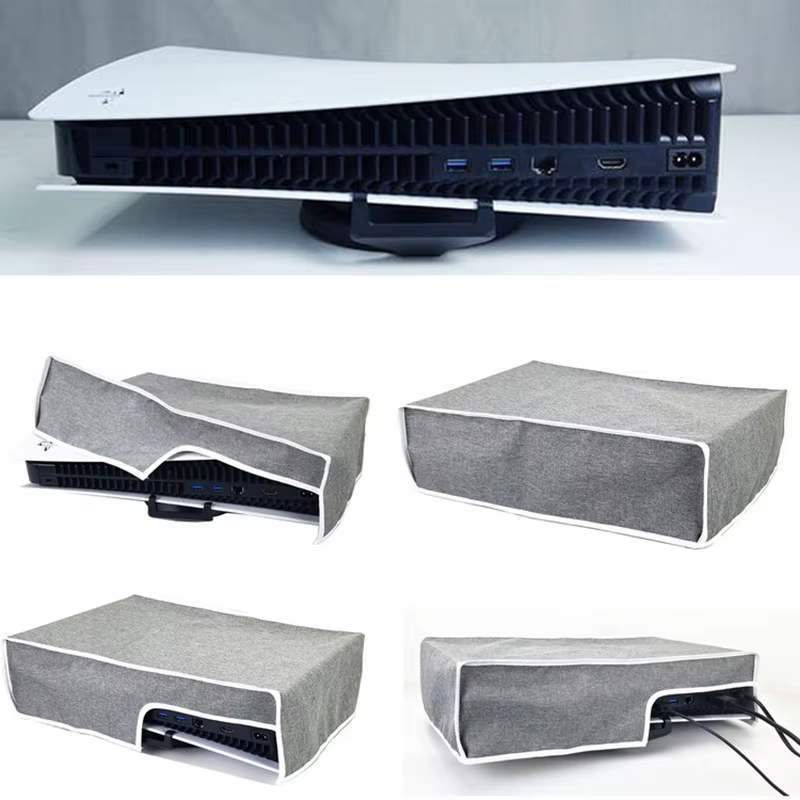Funda Horizontal a prueba de polvo para PS5, cubierta de malla antipolvo, carcasa de piel antiarañazos para Sony Playstation 5, accesorios para consola de juegos - imagen 2