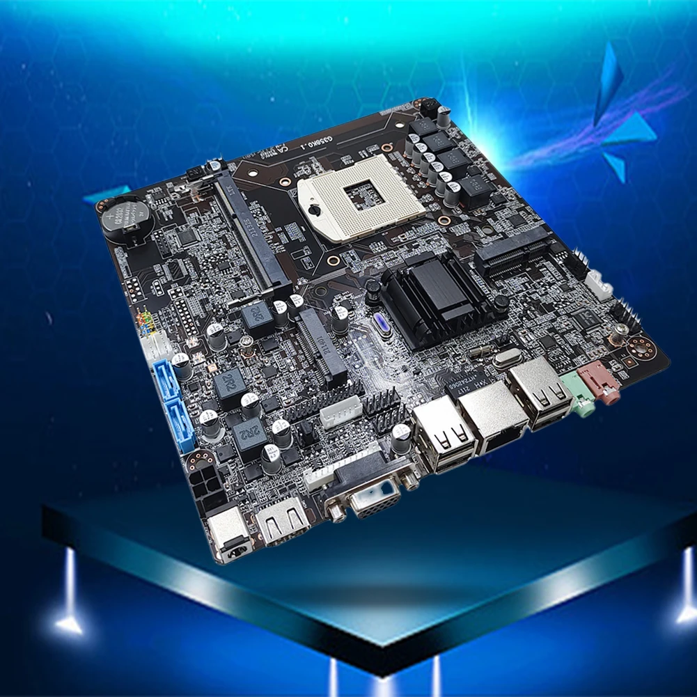 Placa base de ordenador HM65, Compatible con DDR3 1066/1033/1600, LGA988, todo en 1, 16GB de memoria, M.2, SATA, MSATA, USB2.0, VGA, HDMI - imagen 4