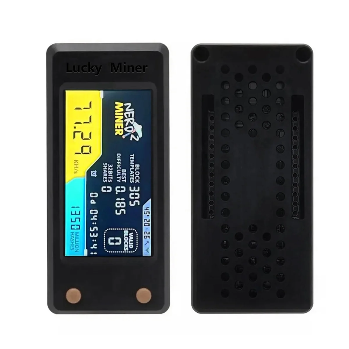 SuperDeals Nerdminer V2 78KH/S BTC minero de lotería individual con pantalla LCD Bitcoin BTC Crypto Miner ASIC minero silencioso - imagen 5