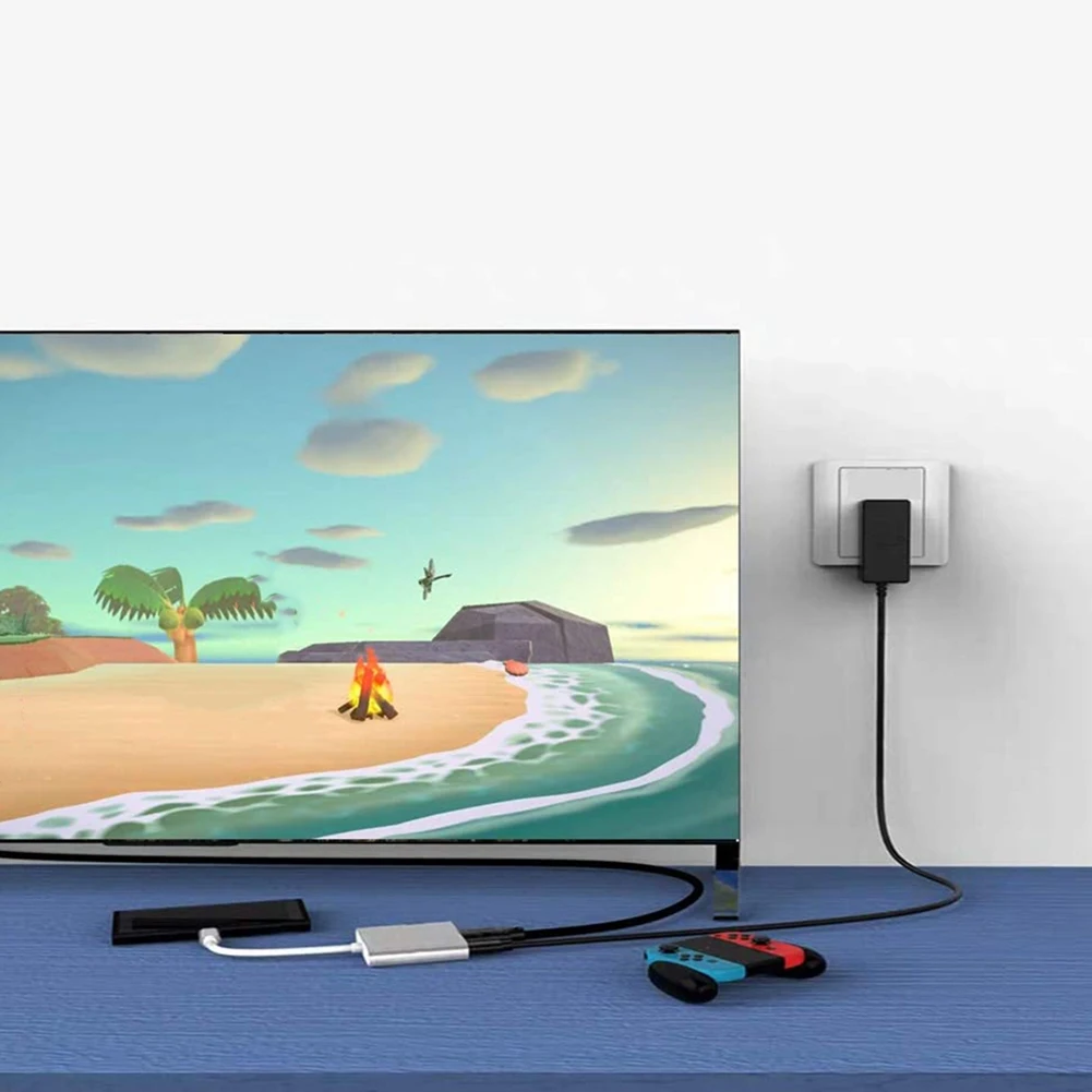 Adaptador USB C a HDMI, convertidor de puerto de entrega de energía 3 en 1 multipuerto USB tipo C a 4K HDMI, USB3.0 y USB C Compatible - imagen 3