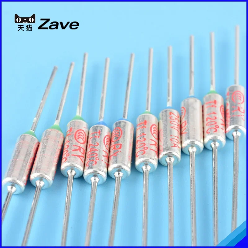 Fusible térmico Tf, temperatura de 10 piezas, RY 10A, 250V, 72C, 85C, 95C, 110C, 121C, 130C, 157C, 165C, 172C, 185C, 192C, 200C, 220C, 240C, 280C, 300C - imagen 4