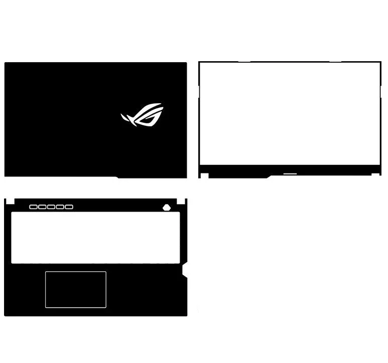 Cubierta adhesiva de piel precortada para ASUS ROG Strix Scar 17, G733, G733Q, G733Z, G733P, G703, G703VI, G703GS, G703GI, G701, G701V, GX700, GX700VO - imagen 2