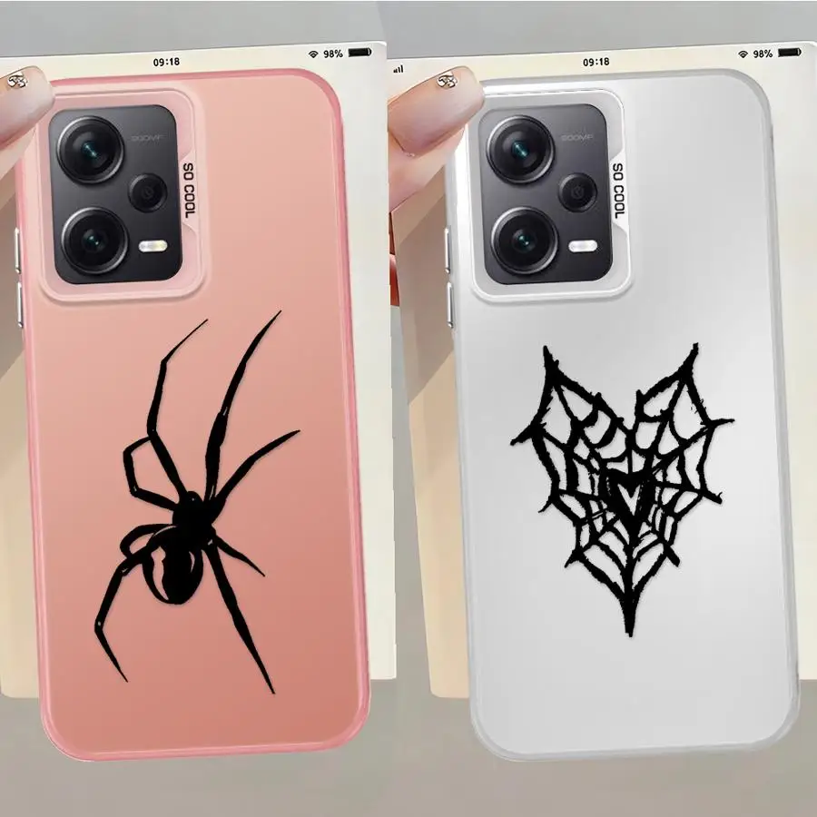 Funda Cool Spider Web para Xiaomi Mi 13T 12T Pro 11 Lite, funda trasera para teléfono