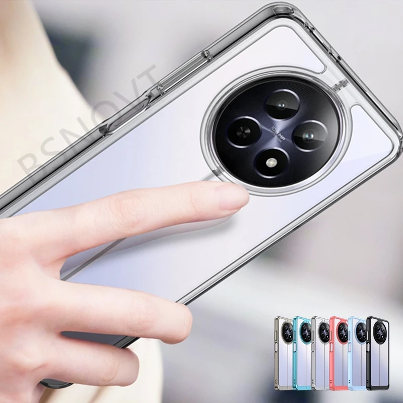 Funda para Realme 12 5G, carcasa a prueba de golpes, armadura trasera, transparente, OPPO Realme 12 5G - imagen 2