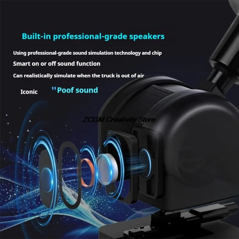 Freno de aire simulado para coche de carreras, juego de camión, freno de aire, efecto de sonido, PC-USB para camión europeo/americano ETS2 para Logitech G27 G29 - imagen 5