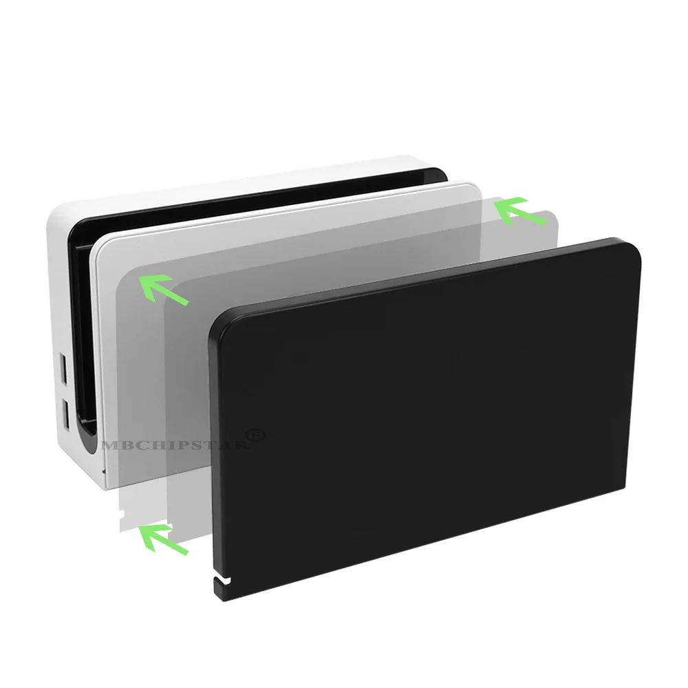 Cubierta de base para Nintendo Switch, estación de carga Oled, reemplazo decorativo, placa frontal, accesorios de carcasa, 4 colores - imagen 2