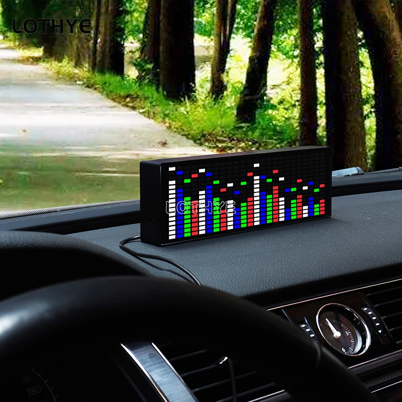 Placa amplificadora multimodo, indicador de nivel, medidor de VU, Control por voz, captación de espectro de música, reloj de ritmo, pantalla de Audio para coche, luz LED - imagen 3