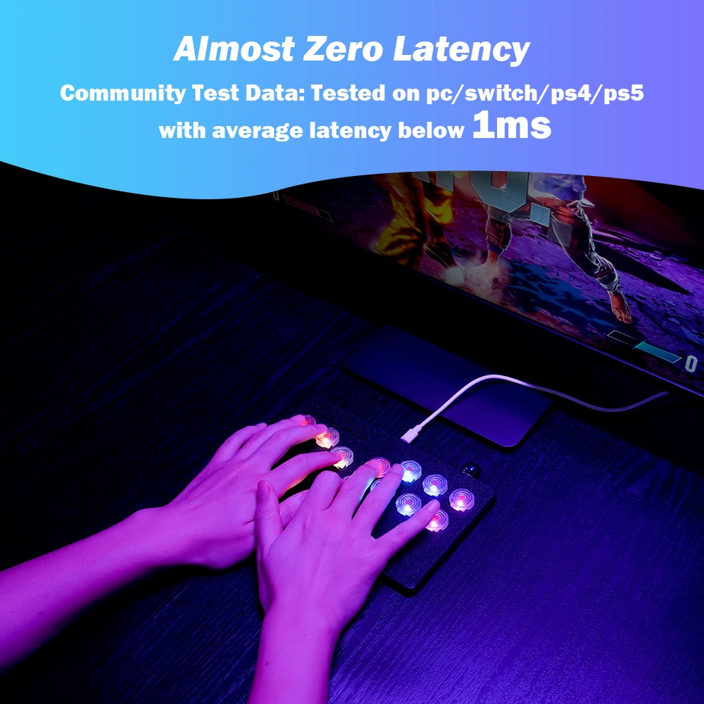 Flatbox Original Pro Hitbox controlador para PS4/PS5 Hot SWAP Kailh Switch Arcade Fight Stick Joystick para PC/Xbox/Nintendo Switch - imagen 5