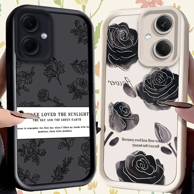Funda de teléfono con flores para Xiaomi Redmi Note 13 12 Pro Plus 4G 5G 13C 12C Turbo 11 11S 10 10S 9 10A 10C 9C A2 A1, funda de silicona suave
