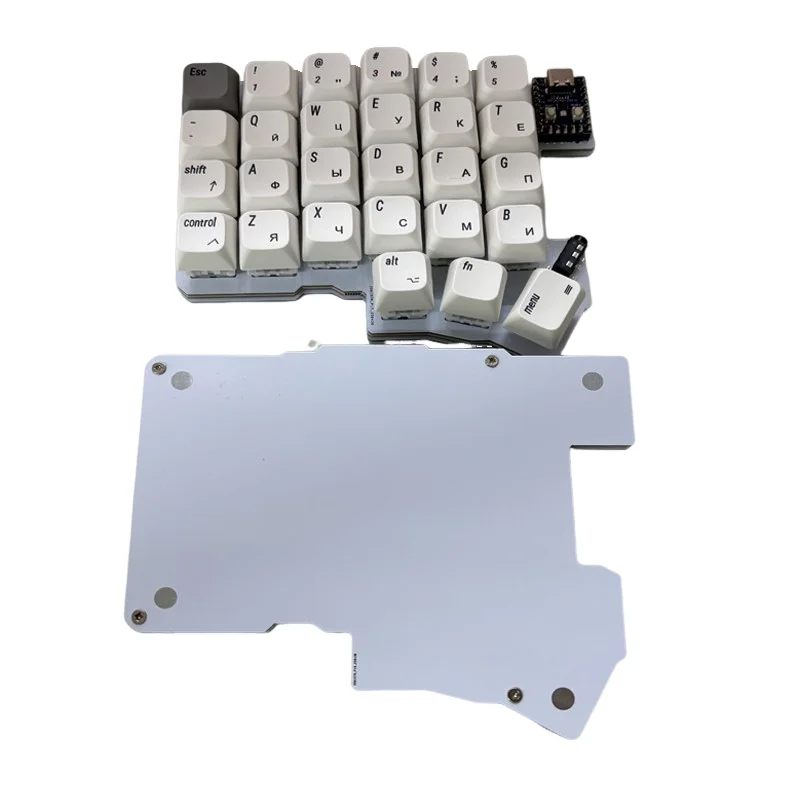 Silakka54 teclado dividido con cable monomodo intercambio en caliente teclados ergonómicos divididos personalizados teclado mecánico de oficina para juegos regalo - imagen 2