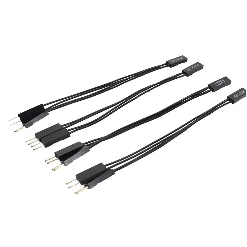 Panel frontal Power+ - Reinicio de alimentación SW HDD 1 a 2 juegos de cable divisor de extensión compatible con interruptor de arranque dual - imagen 2