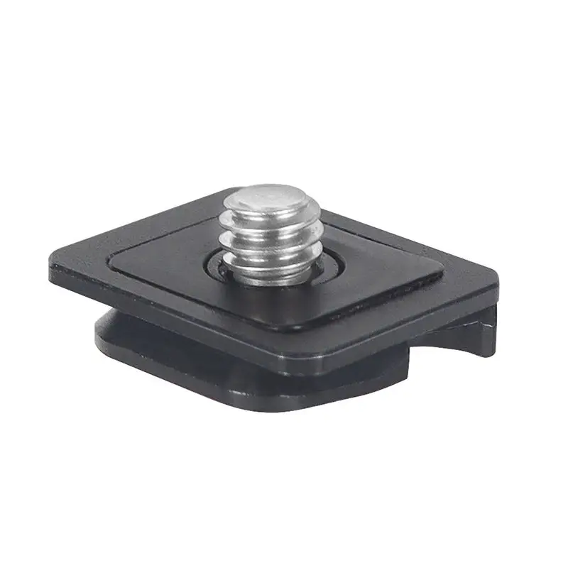 Mini placa de montaje de Monitor, abrazadera de liberación rápida, sistema de instalación de interruptor rápido, tornillo 1/4 para cámara SLR, trípode, estabilizador de riel deslizante