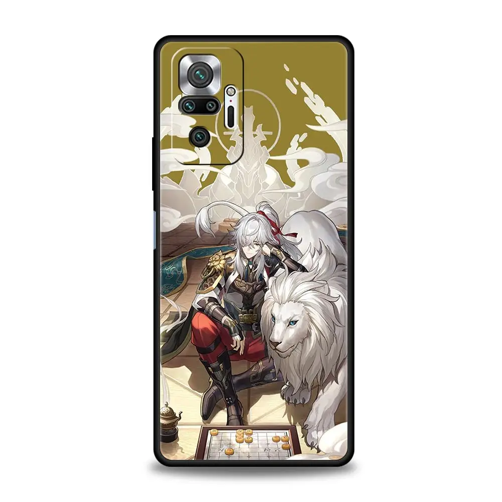 Honkai Star Rail Blade Jing Yuan funda de teléfono para Xiaomi Redmi Note 12, 5G, 11, 10 Pro Plus, 9S, 9, 8, 7, 9T, 8T, 10C, 9C, 9A, K50, cubierta de juego - imagen 4