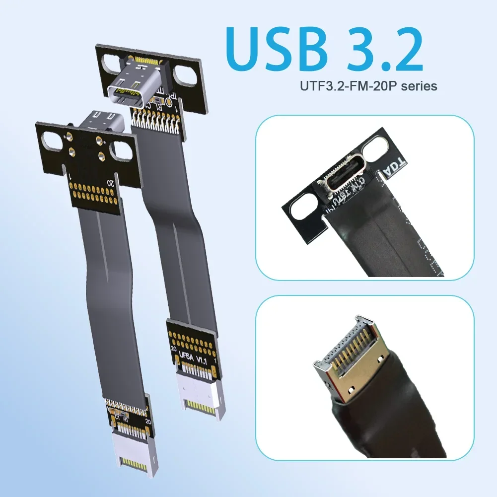 Cable Extensor USB-C a USB-E 3.2 Gen 2 para Placa Base ITX ATX - imagen 5