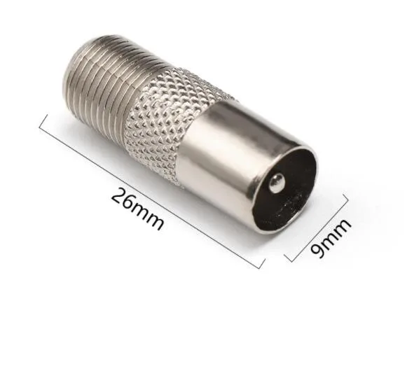 2/5/10 unids/lote adaptador macho aéreo F hembra a TV convertidor macho conector Coaxial satelital sincronización de datos TV enchufe Coaxial C5 - imagen 5