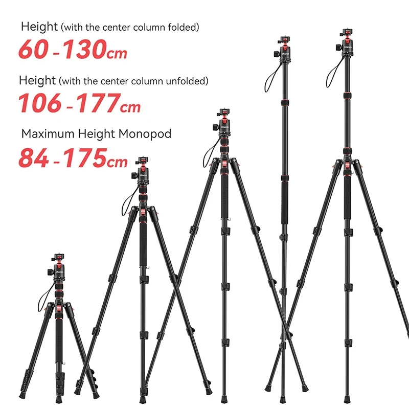 Ulanzi-trípode de liberación rápida TT31 garra, 2 en 1, monopié con cabeza panorámica de 360 °, patas reversibles de 180 ° para cámara DSLR - imagen 3