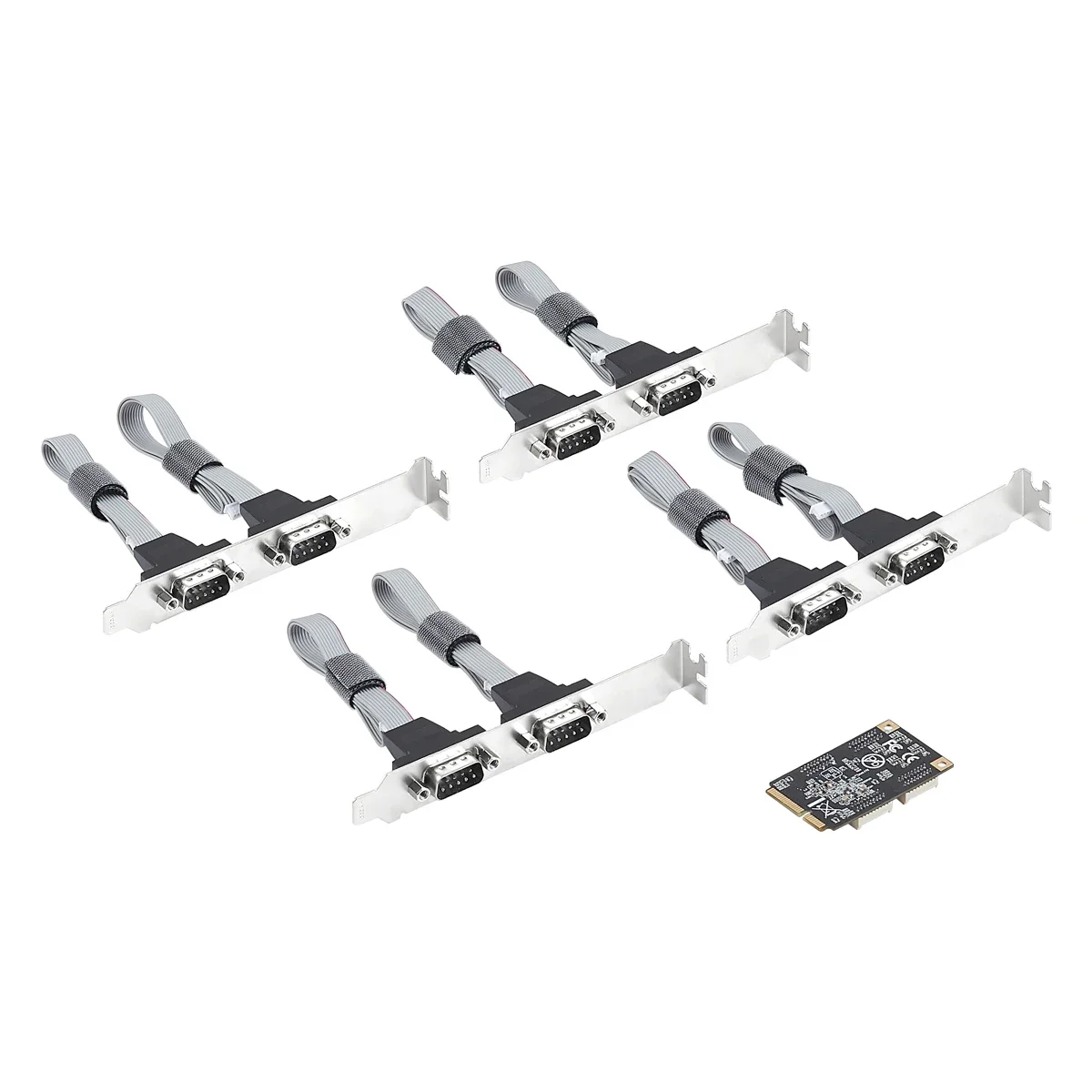 IOCREST Mini PCI Express 8 puertos serie tarjeta controladora Mini PCIe DB9 RS232 adaptador Mini PCI-E COM tarjeta 15 KV protección ESD - imagen 3