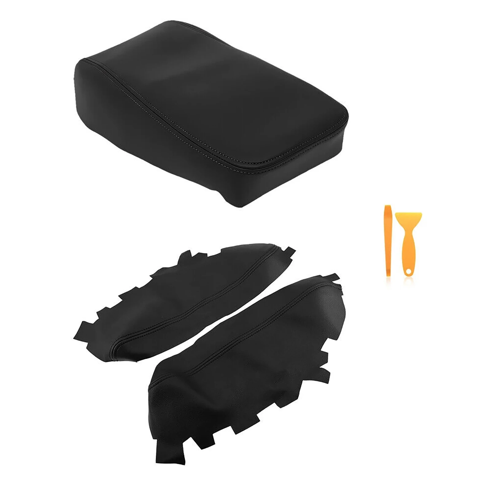 Cubierta de cuero para Reposabrazos de Toyota Avalon, tapa de consola central de coche, paneles de puerta, accesorios de repuesto, 1 unidad - imagen 2