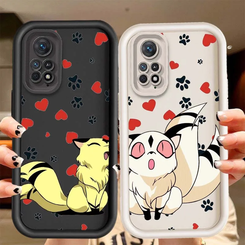 Funda de Anime Inuyasha Kirara para Redmi Note 11 10 9 8 7 11S 11E 10T 10S 9S 11T Pro Plus 5G funda de teléfono con escalera ocular