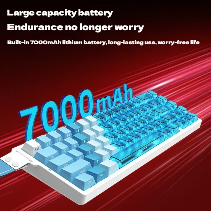 XINMENG Beat68 HE interruptor magnético Ultra con cable teclado para juegos modo Tri 0,01mm disparo rápido 8000Hz 28K velocidad de escaneo 7000mAh regalos - imagen 4