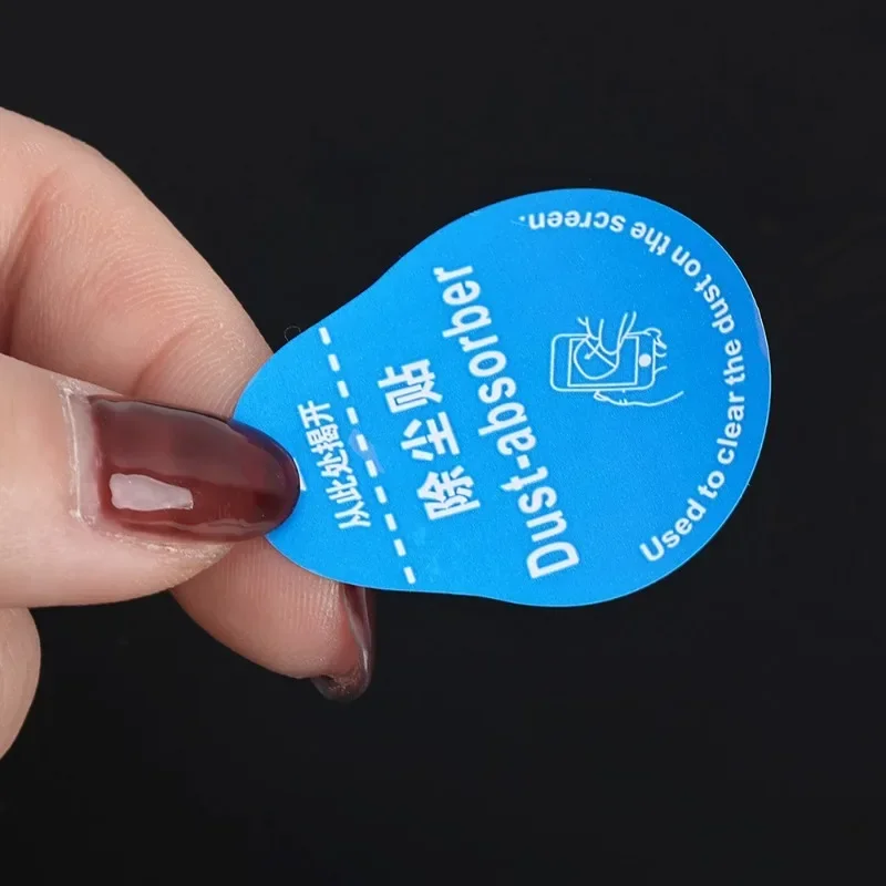 Toallitas adhesivas guía, paño de pantalla de papel seco y húmedo, Kit de limpieza de polvo, lente de cámara de teléfono, limpiador absorbente de polvo de vidrio templado - imagen 5